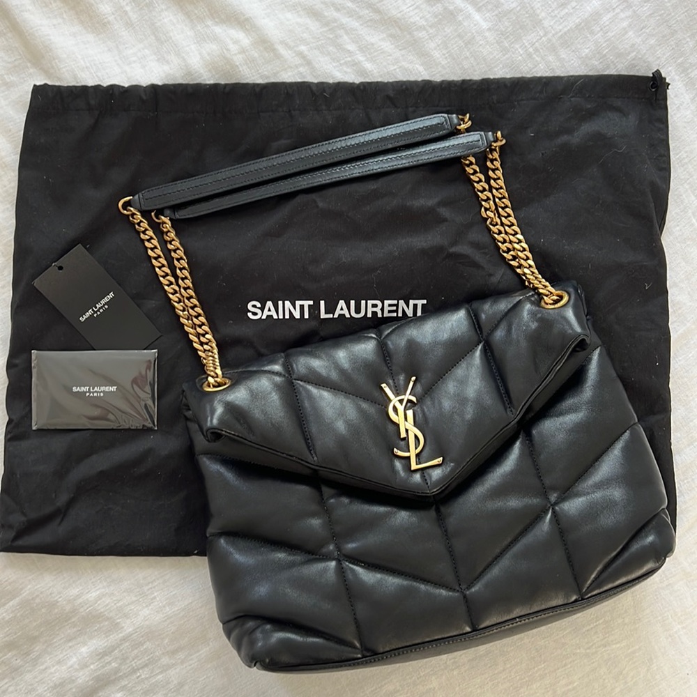 Saint Laurent Puffer Medium Quilted Leather Shoulder Bag